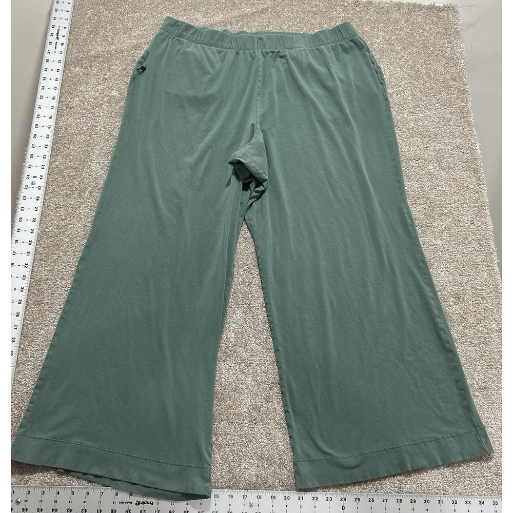 Harper Wilde Women's 2X Pajama Pants Wide Leg Green EUC